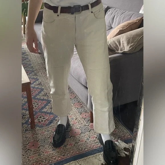 Hey Gang knee patch pants natural - Picture 6 of 9